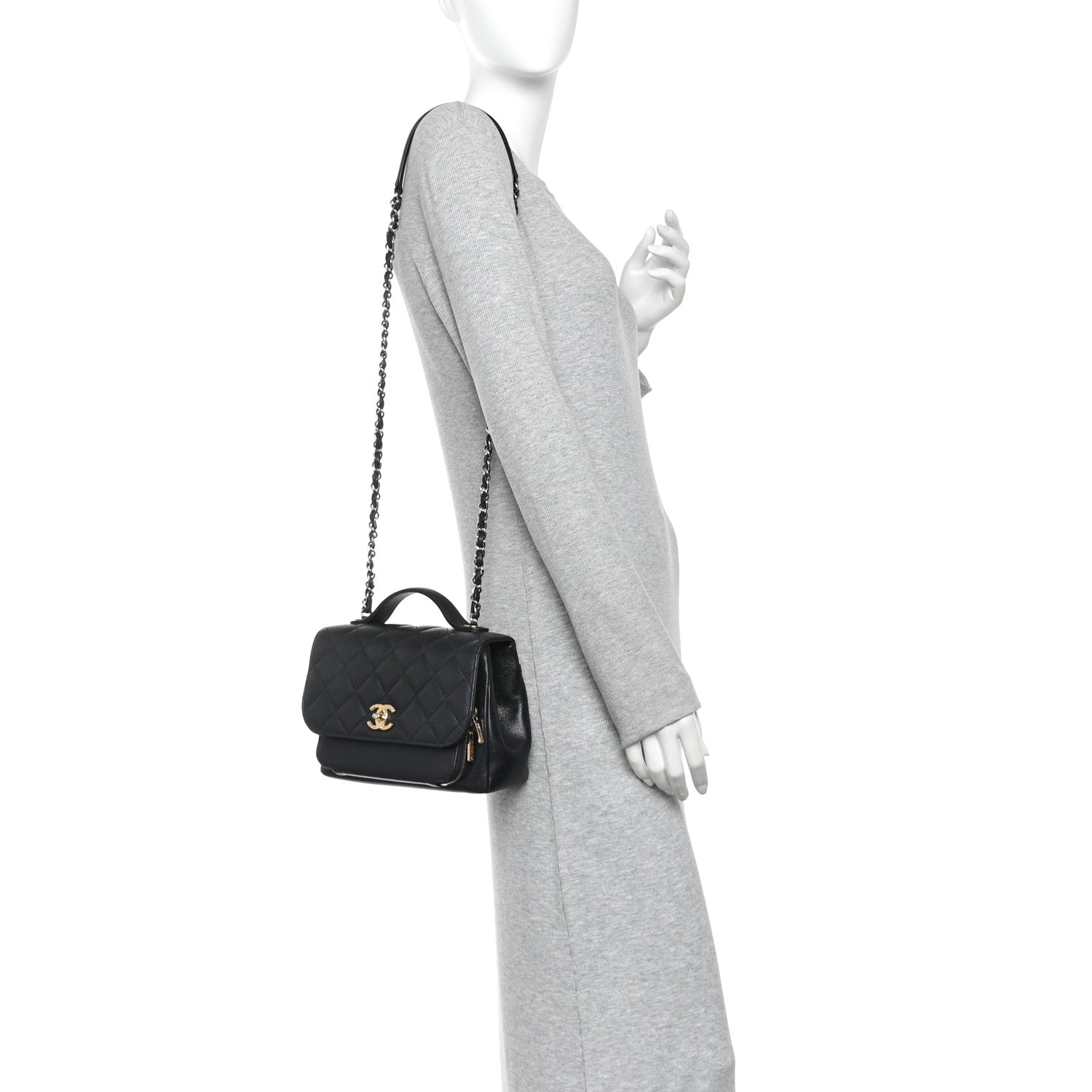 Chanel Caviar Quilted Medium Business Affinity Flap Black 2 of 10
