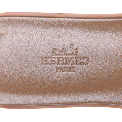 Hermes Denim Canvas Oran Sandals 37.5 Bleu Clair 9 of 10