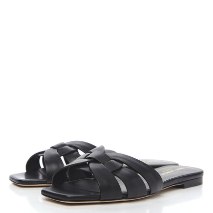 Saint Laurent Calfskin Nu Pied 05 Slide Sandals 35.5 Black 3 of 8