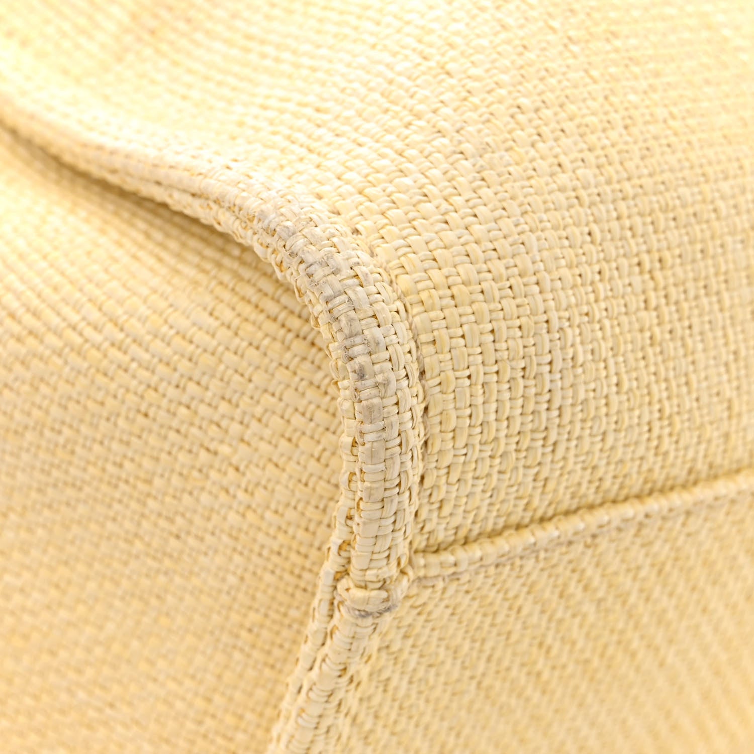 Chanel Woven Straw Raffia Large Deauville Tote Yellow 12 of 12