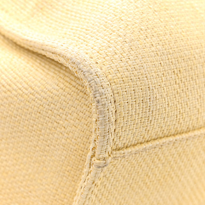 Chanel Woven Straw Raffia Large Deauville Tote Yellow 12 of 12