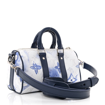 Louis Vuitton Monogram Watercolor Keepall XS Blue 3 of 9