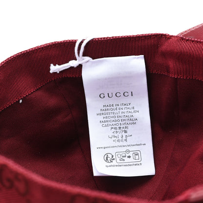 Gucci Calfskin New Canvas GG Monogram Baseball Hat L Bordeaux 9 of 9