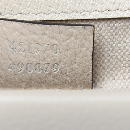 Gucci Textured Calfskin Crystal Mini Dionysus Shoulder Bag Mystic White 7 of 10