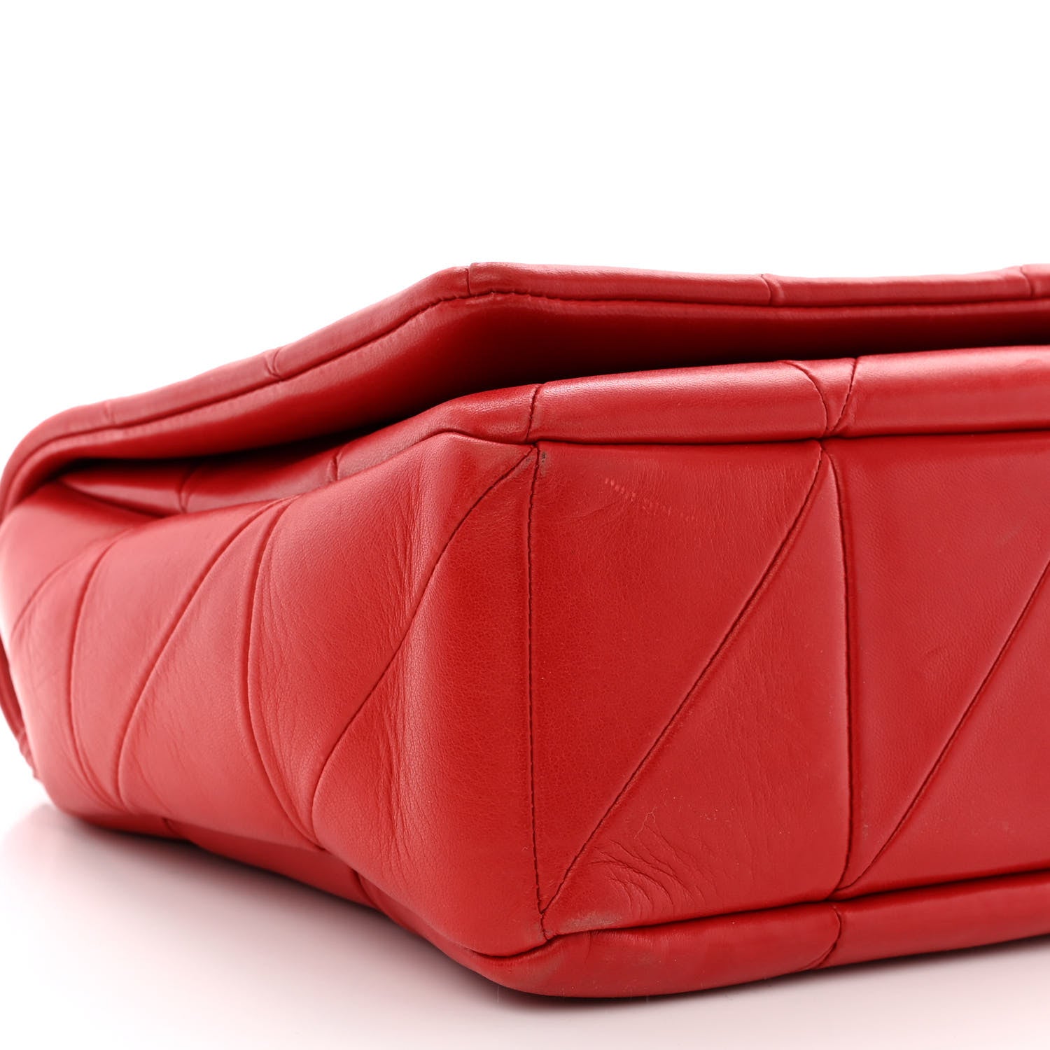 Saint Laurent Lambskin Patchwork Monogram Large Jamie Red 9 of 10