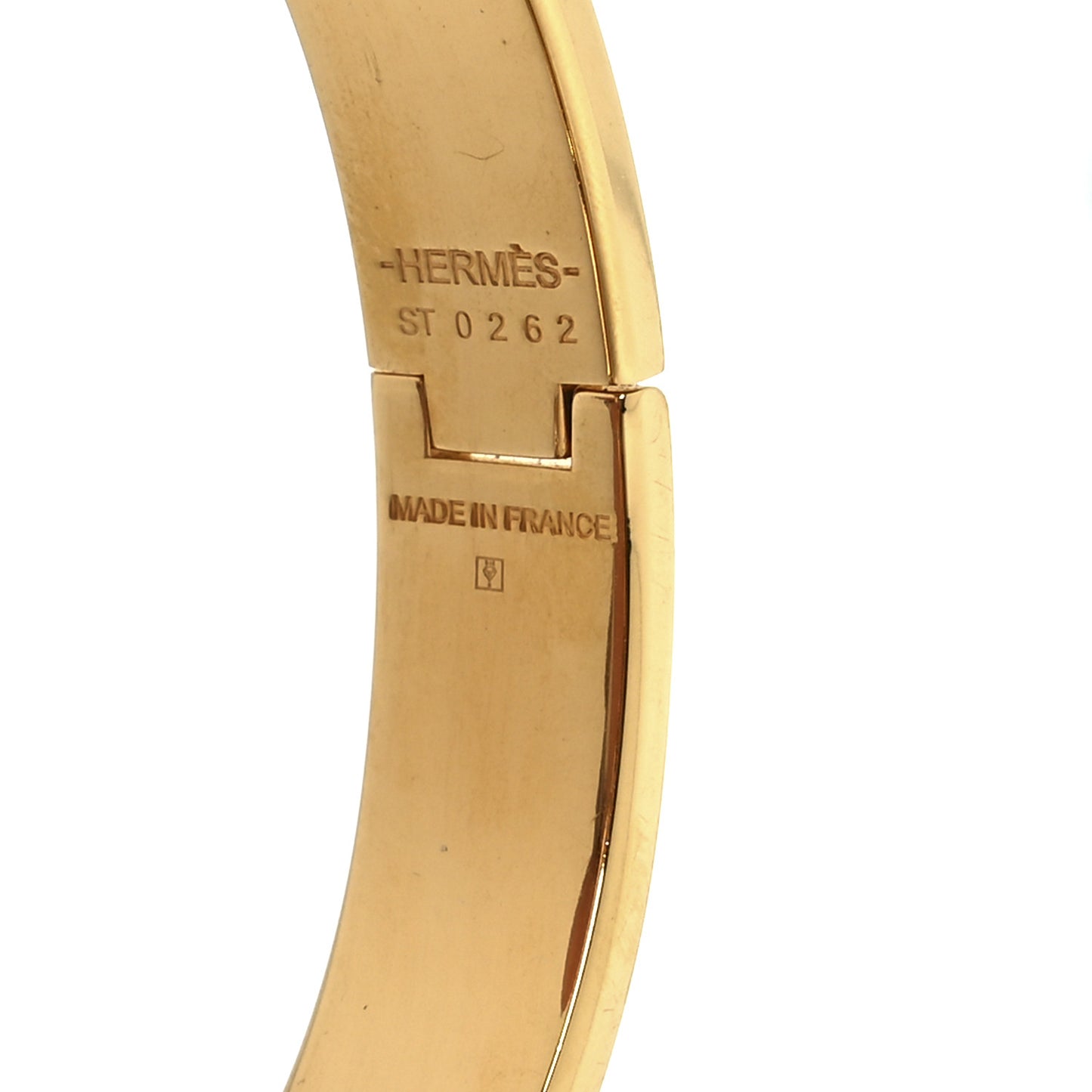 Enamel Narrow Clic Clac H Bracelet GM Black