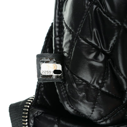 Chanel Coated Canvas Airline Cosmetic Pouch Black White 7 of 7
