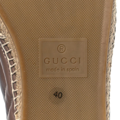 Gucci Nappa Matelasse GG Marmont Espadrilles 40 Porcelain Rose 6 of 10