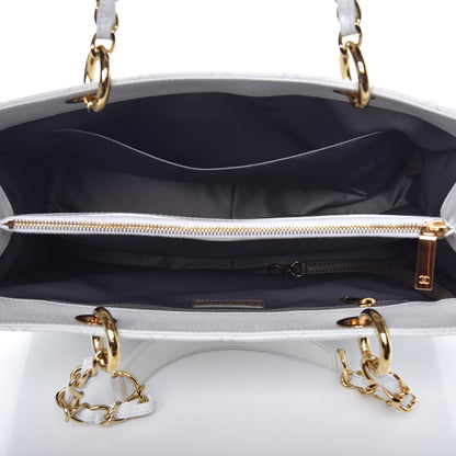 Chanel Caviar Quilted Grand Shopping Tote GST White 5 of 11