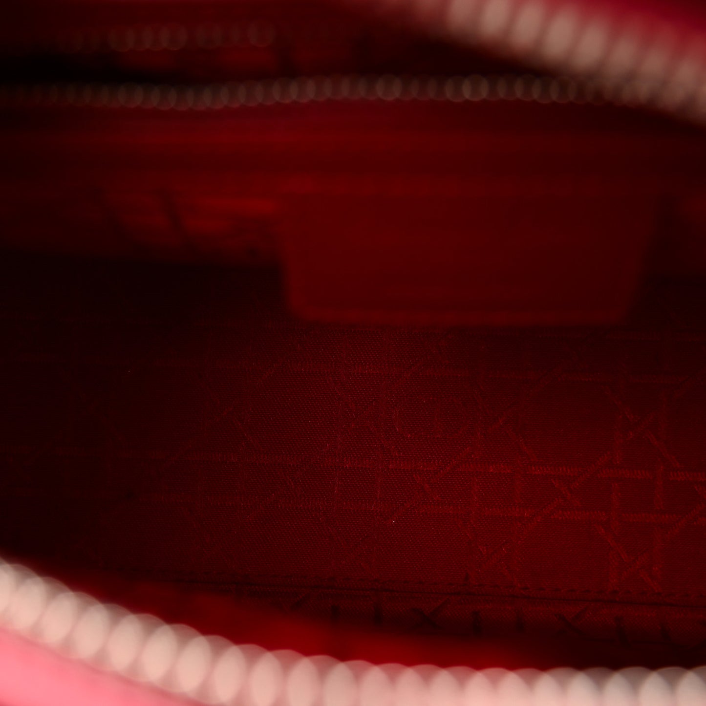 Patent Cannage Medium Lady Dior Red