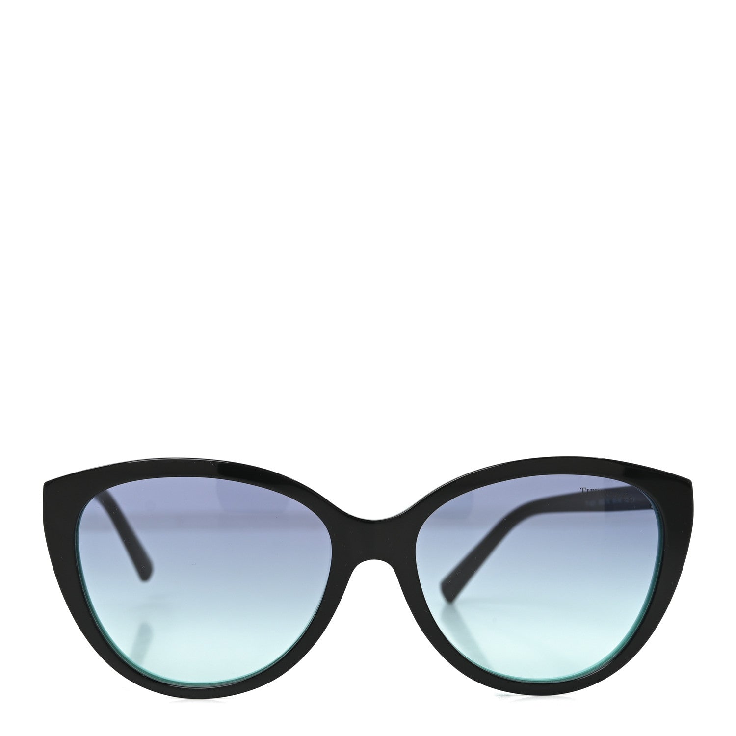 Tiffany Acetate Metal Cat Eye Sunglasses TF4251 Black Blue 2 of 7