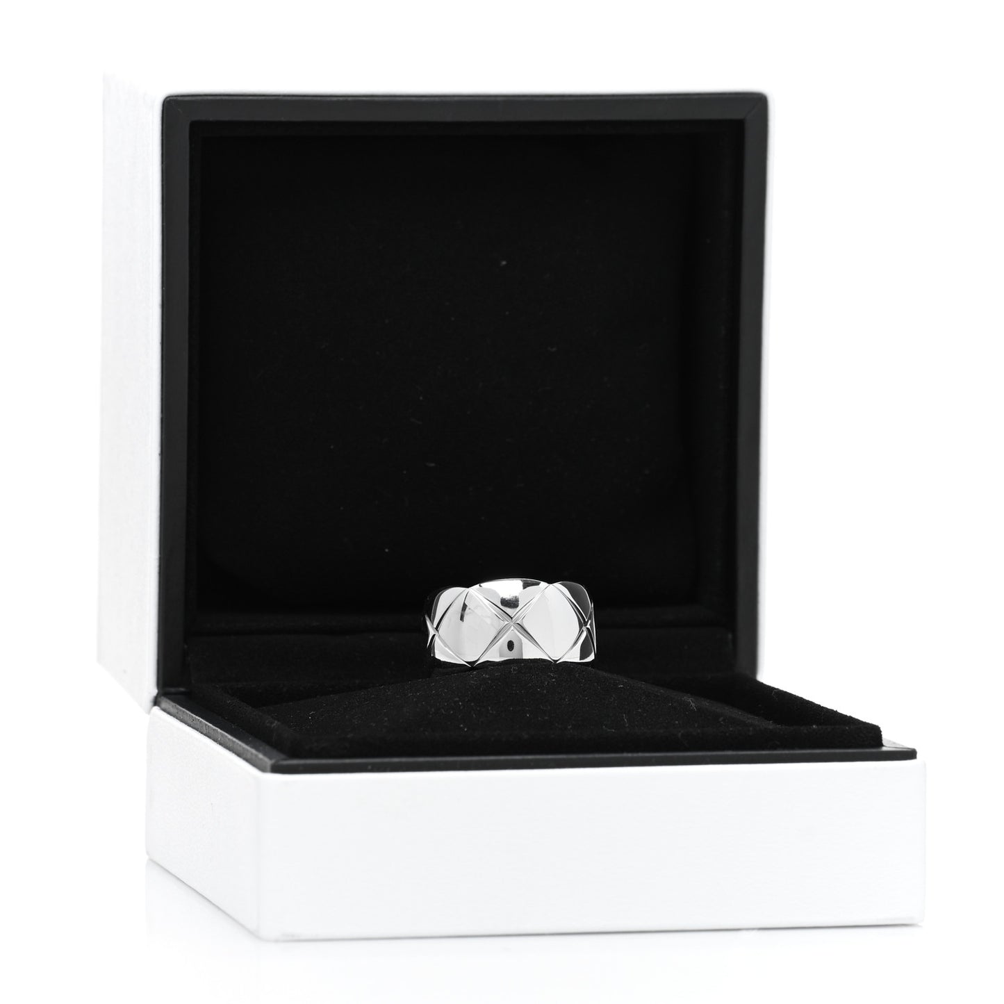 18K White Gold Large Coco Crush Ring 50 5.25