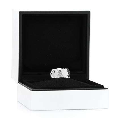 Chanel 18K White Gold Large Coco Crush Ring 50 5.25 5 of 5