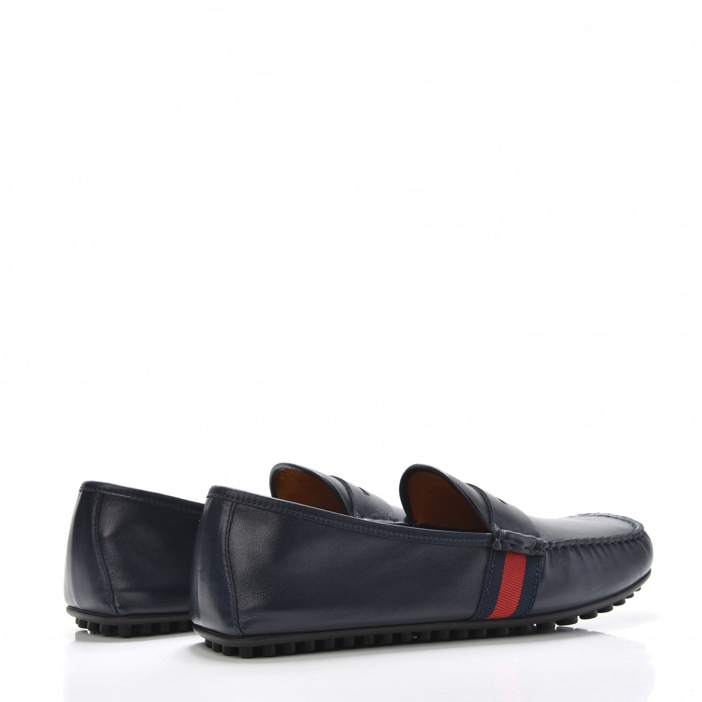 Nappa Web Mens Kanye Driver Loafers 9 Blue