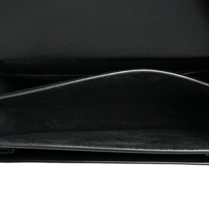 Saint Laurent Calfskin Medium Monogram Monochrome Sunset Black 5 of 8