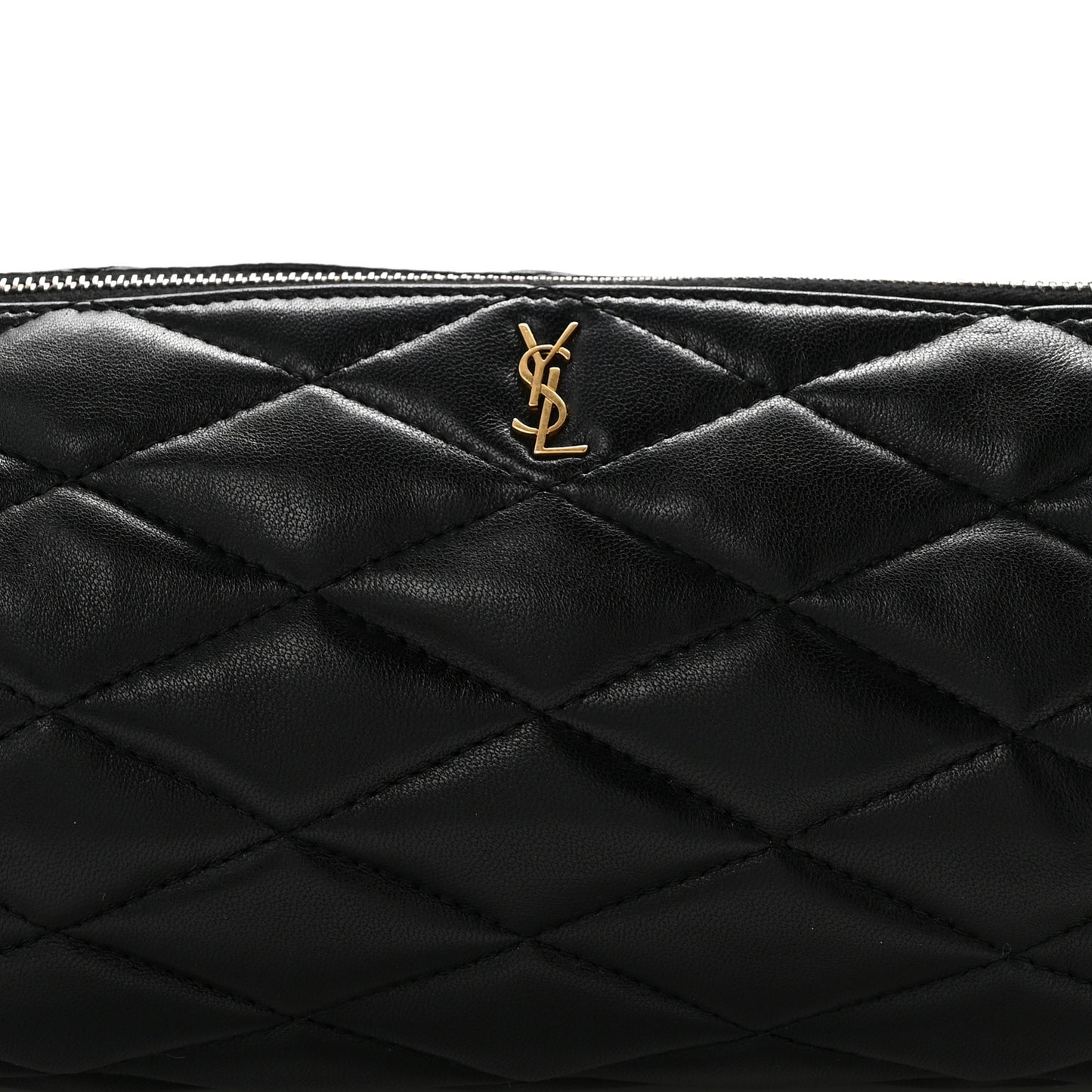 Lambskin Monogram Small Sade Tube Bag Black