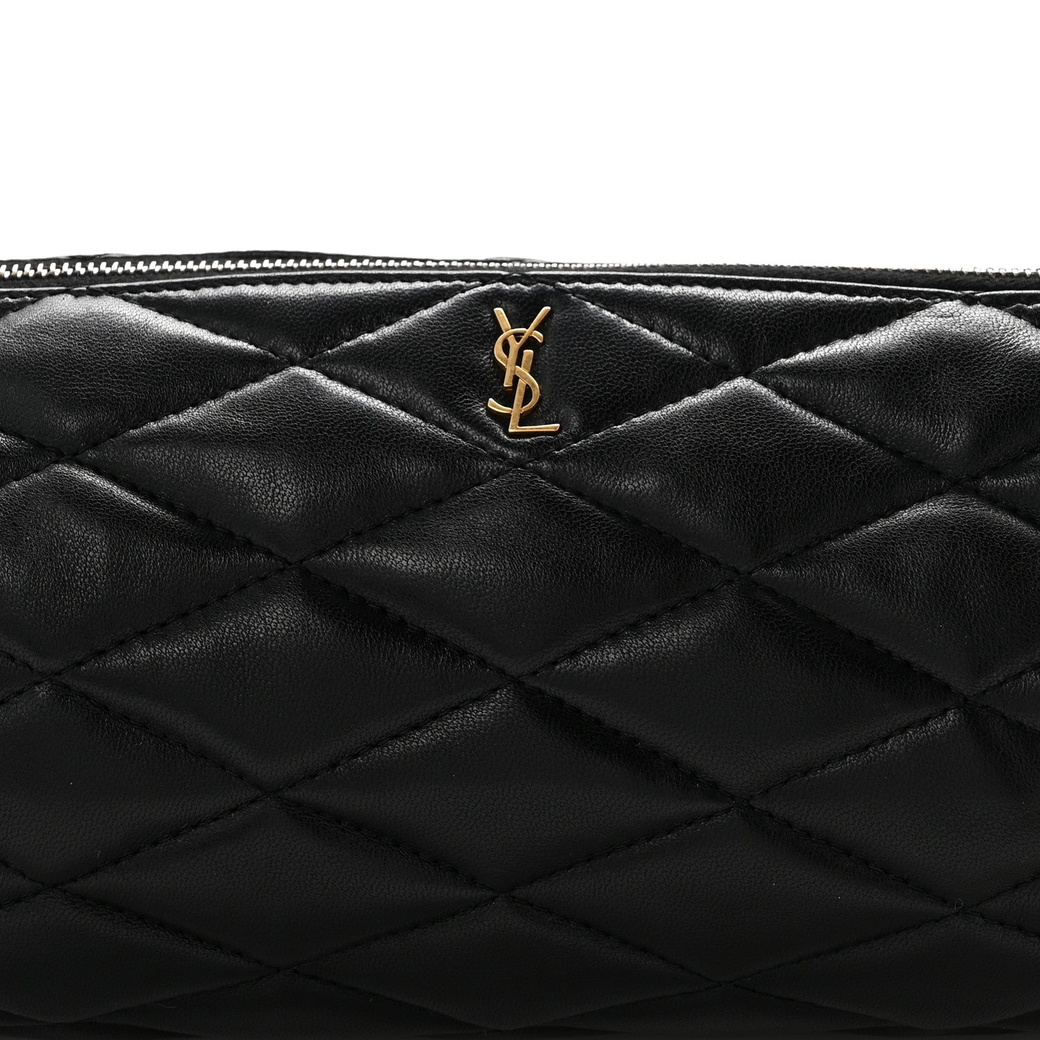 Saint Laurent Lambskin Monogram Small Sade Tube Bag Black 8 of 13