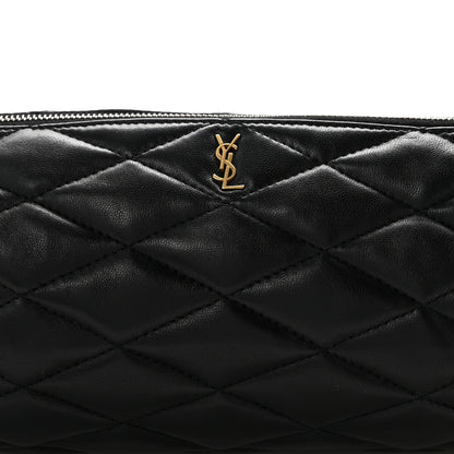 Saint Laurent Lambskin Monogram Small Sade Tube Bag Black 8 of 13