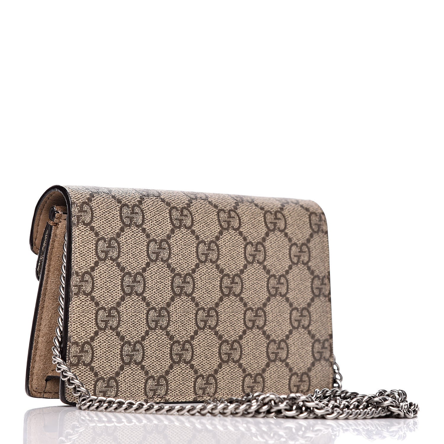 Gucci GG Supreme Monogram Super Mini Dionysus Shoulder Bag Taupe 3 of 11