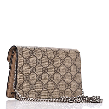 Gucci GG Supreme Monogram Super Mini Dionysus Shoulder Bag Taupe 3 of 11