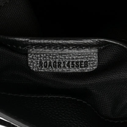 Burberry Derby Calfskin House Check Medium Banner Tote Black 7 of 12