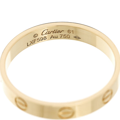 Cartier 18K Yellow Gold 3.5mm LOVE Wedding Band Ring 61 9.5 4 of 5