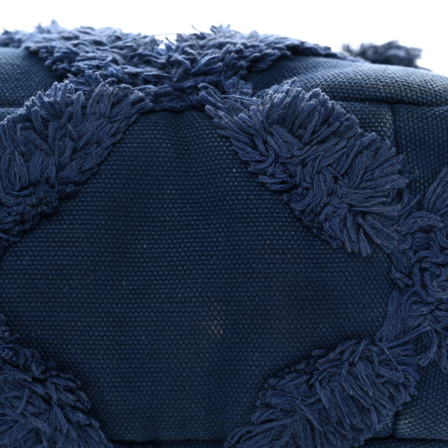 Cotton Canvas Quilted Medium Chanel 19 Flap Navy Blue