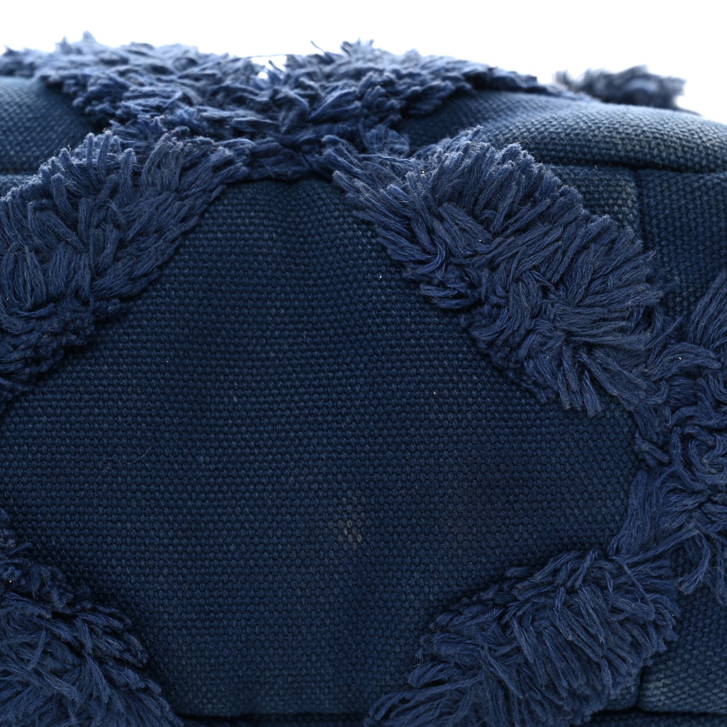Chanel Cotton Canvas Quilted Medium Chanel 19 Flap Navy Blue 11 of 11