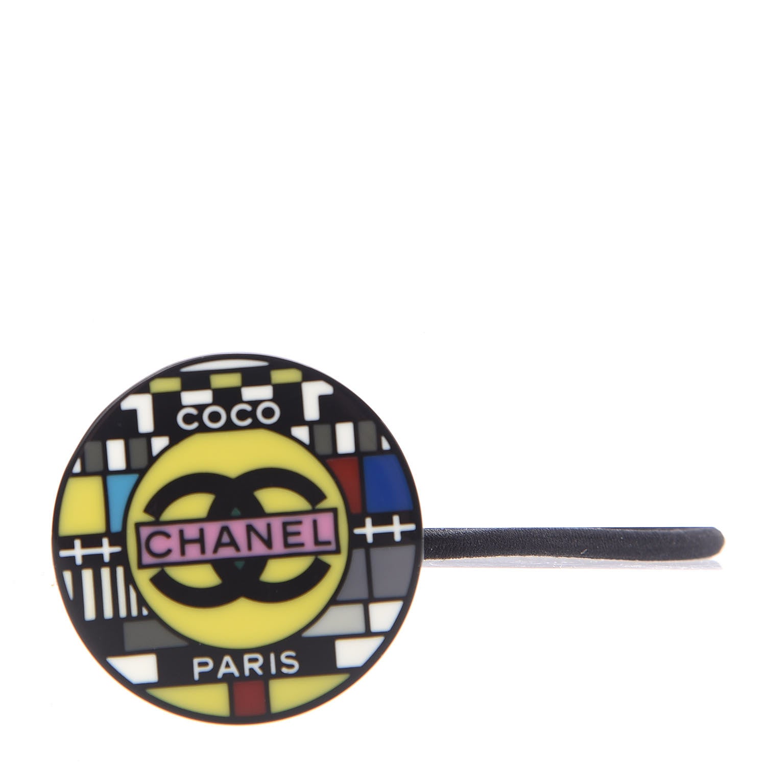 Chanel CC Hair Tie Black Multicolor 1 of 4