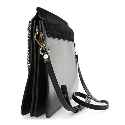 Chloe Suede Calfskin Medium Faye Shoulder Bag Black 3 of 10