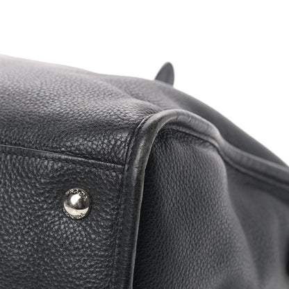 Prada Vitello Daino Shopping Satchel Black 9 of 12