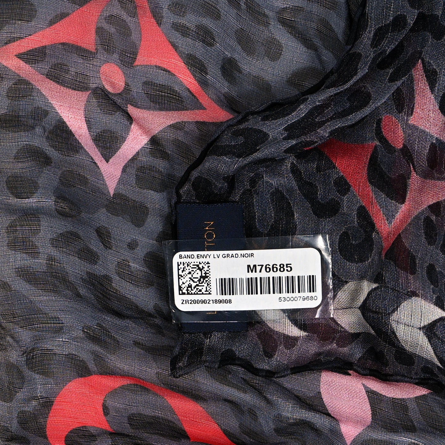 Silk Monogram LV Envy Bandeau Black