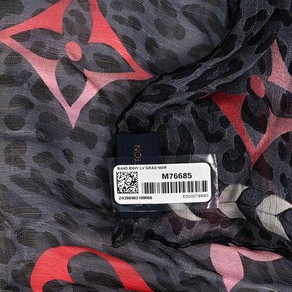 Louis Vuitton Silk Monogram LV Envy Bandeau Black 3 of 4