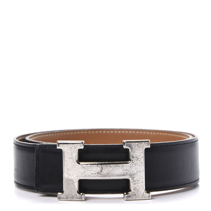 Hermes Box Chamonix 32mm H Belt 65 Black Gold 1 of 6