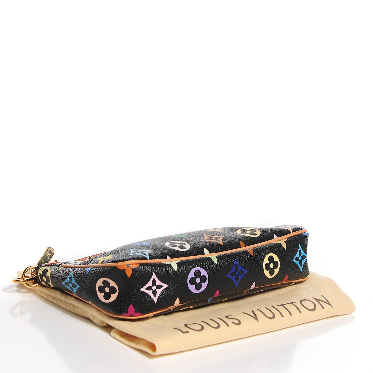 Louis Vuitton Monogram Multicolor Pochette Accessories Black 4 of 8