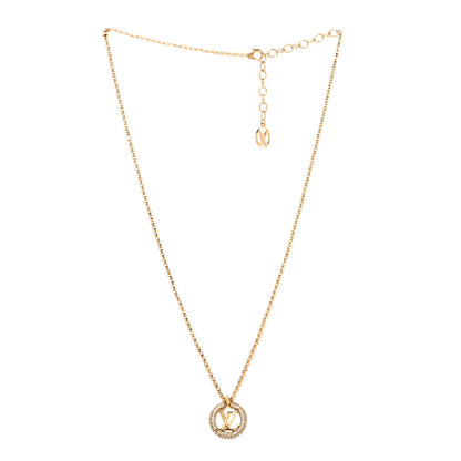 Louis Vuitton Metal Crystal Louise By Night Necklace 3 of 6