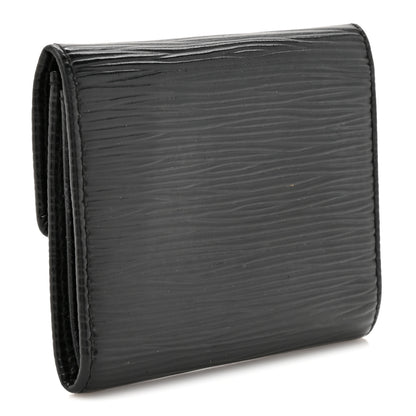 Louis Vuitton Epi Coin Purse Wallet Black 3 of 8