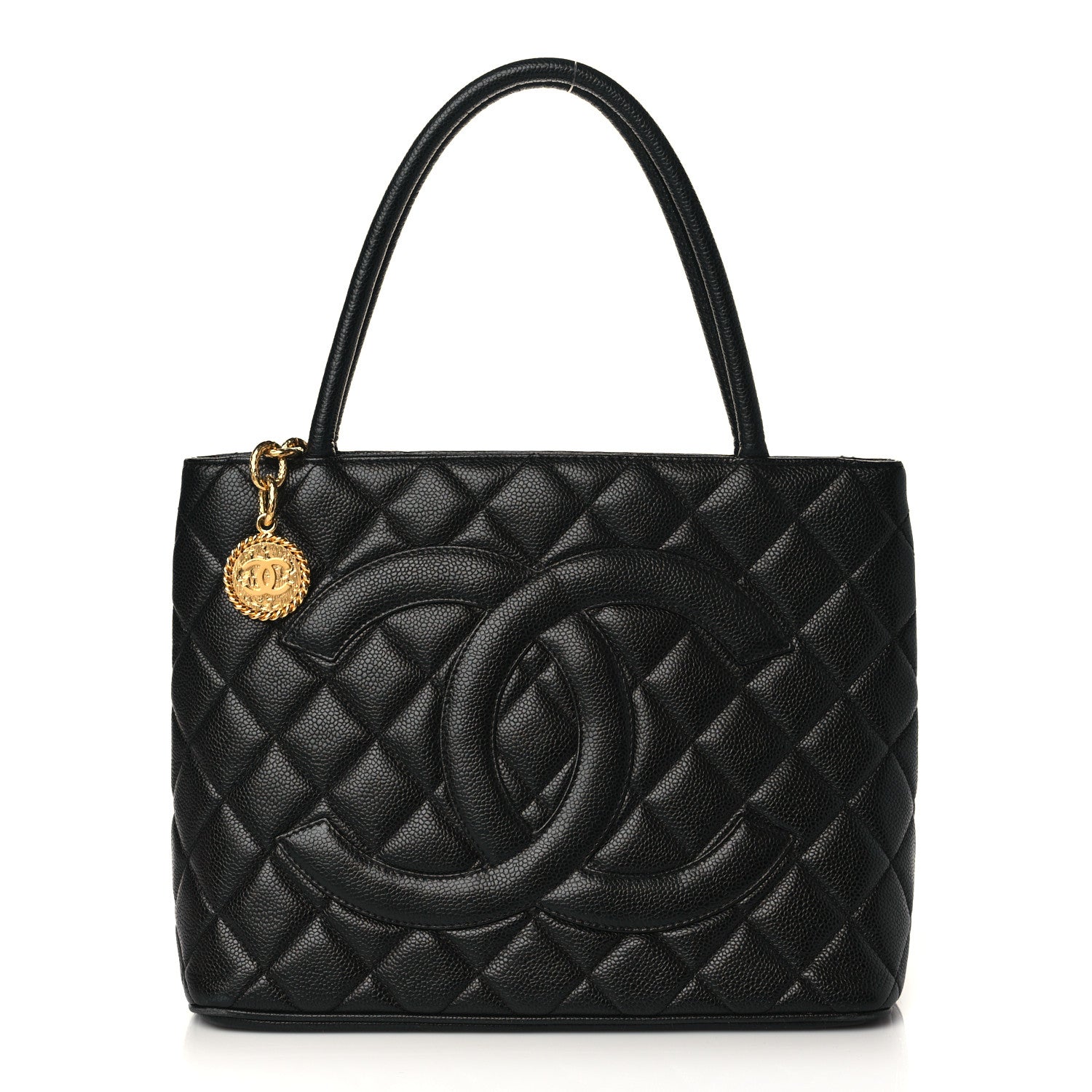 Chanel Caviar Quilted Medallion Tote Black 1 of 9