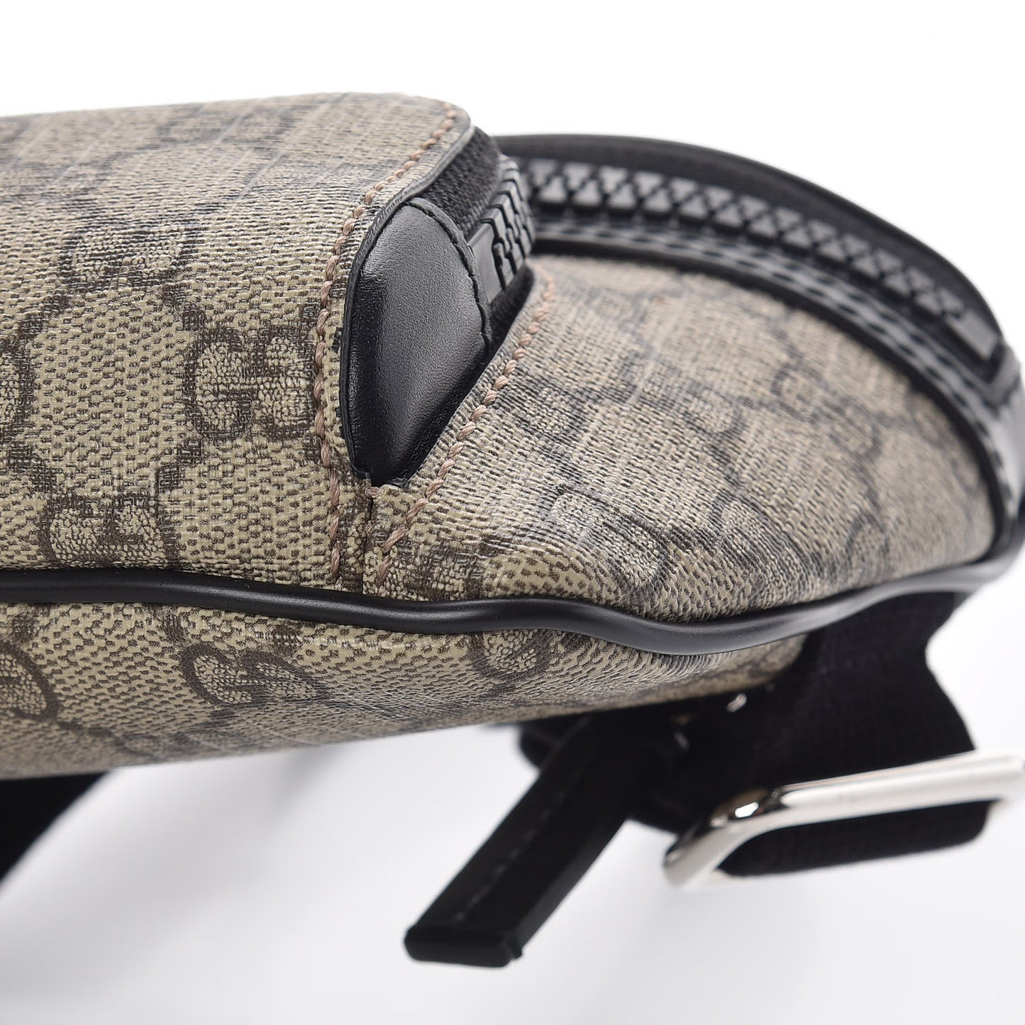 GG Supreme Monogram Belt Bag Black
