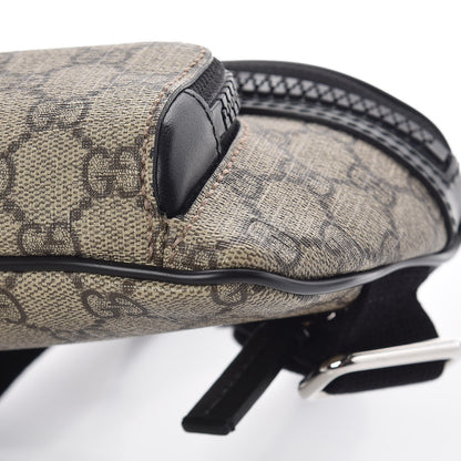Gucci GG Supreme Monogram Belt Bag Black 10 of 11