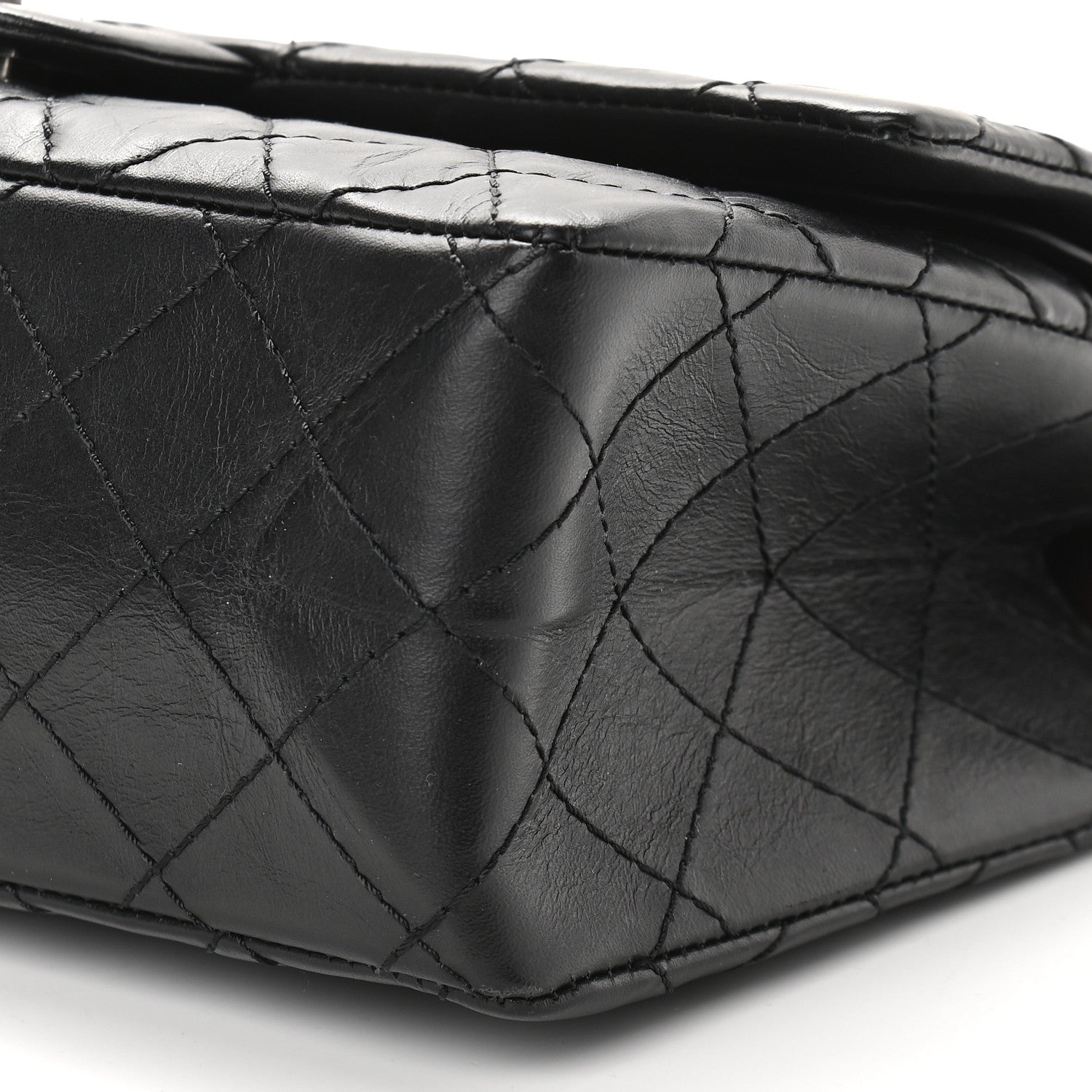 Chanel Aged Calfskin Quilted 2.55 Reissue 225 Flap Black 9 of 9