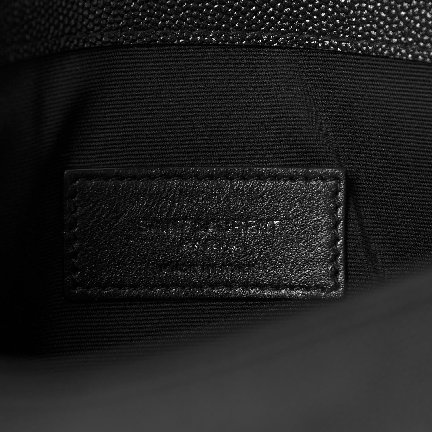 Saint Laurent Grain De Poudre Uptown Pouch Black 6 of 12