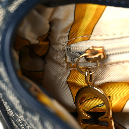 Christian Dior Monogram Saddle Bag Blue 10 of 10