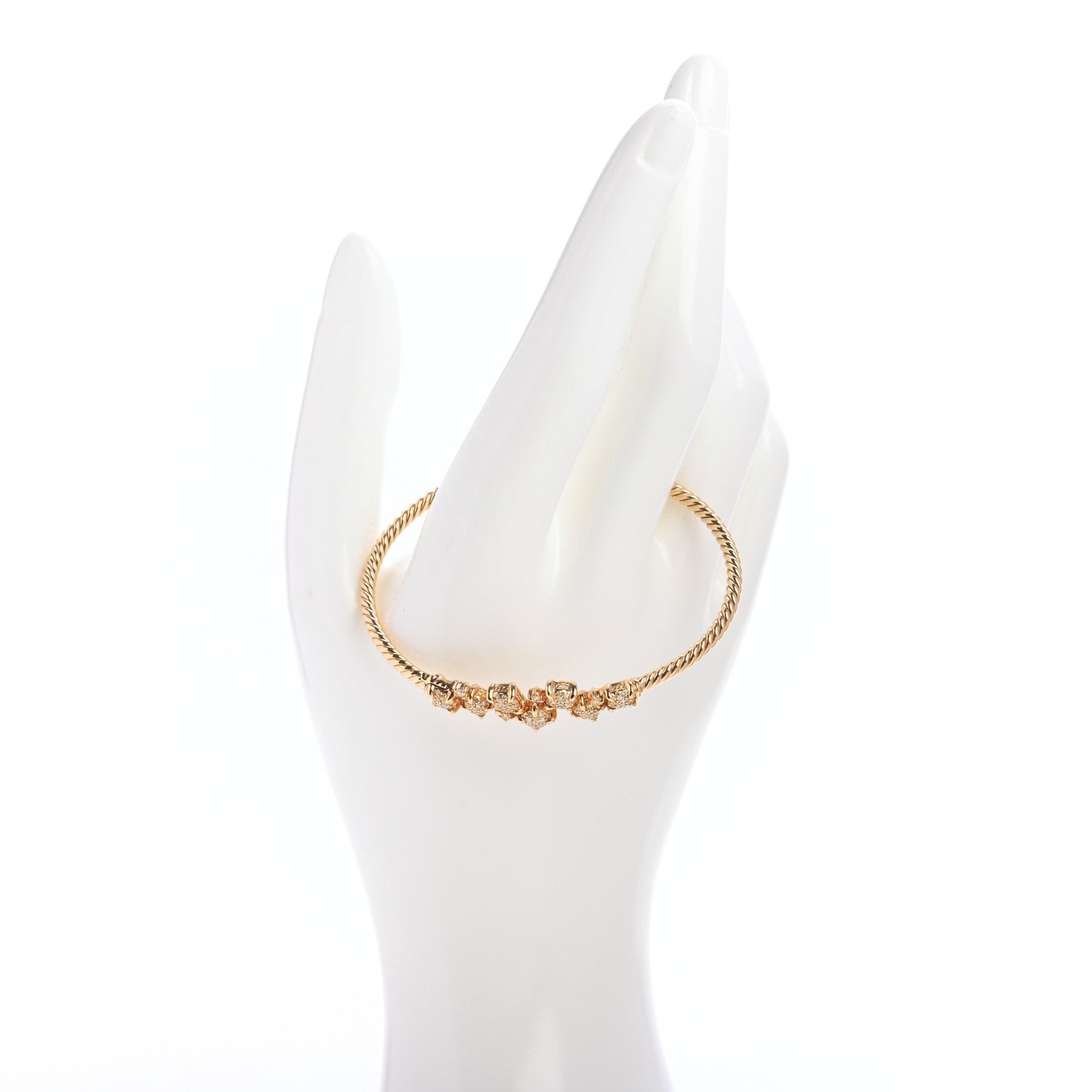 David Yurman 18K Yellow Gold Pave Yellow Diamond Petite Chatelaine Bracelet 2 of 4