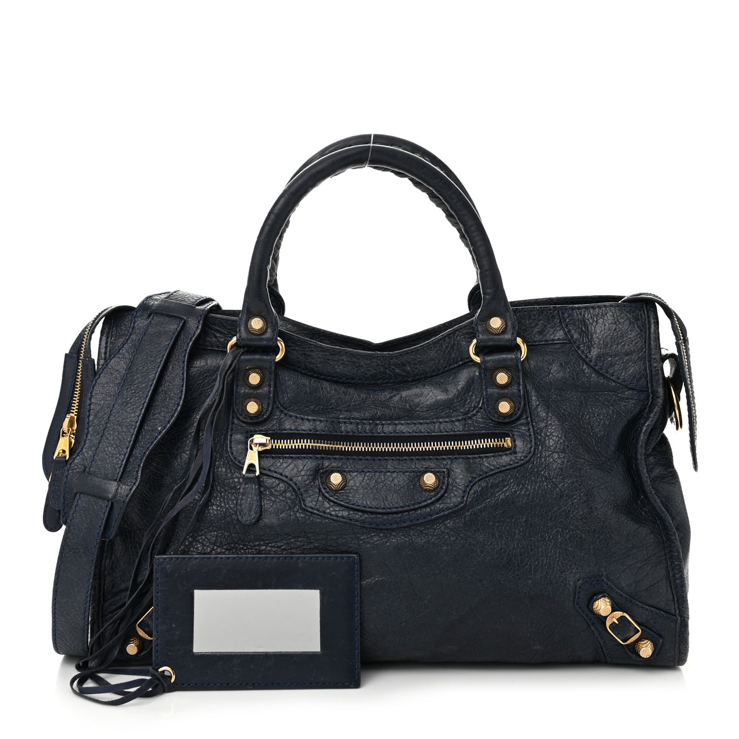 Agneau Giant 12 Gold Hardware City Bleu Obscur