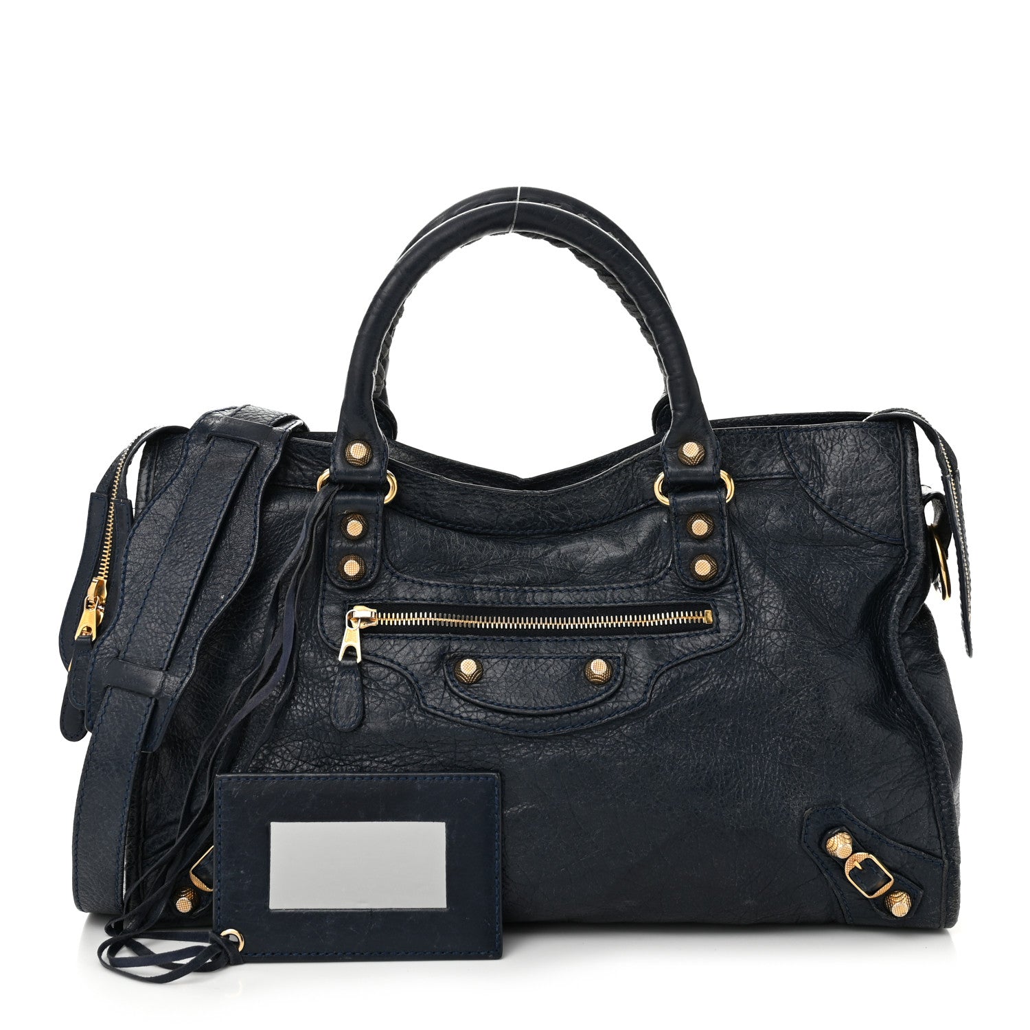 Balenciaga Agneau Giant 12 Gold Hardware City Bleu Obscur 3 of 15