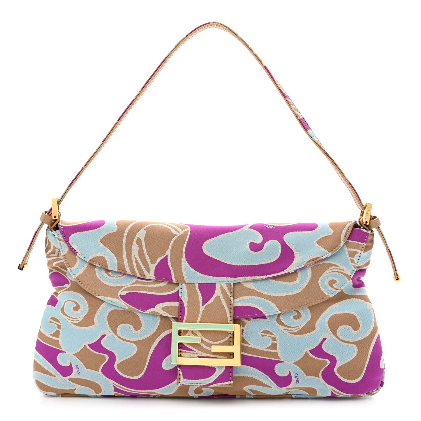 Satin Printed Baguette Multicolor