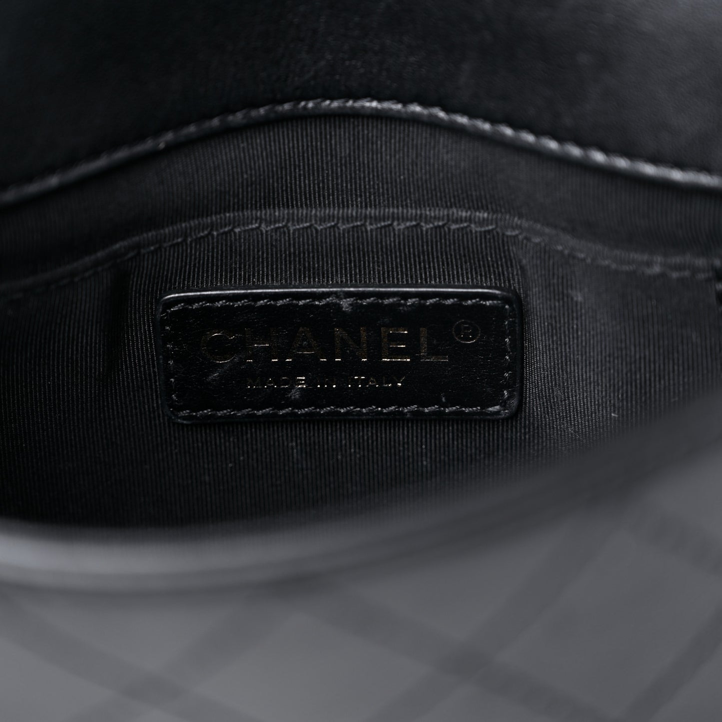 Calfskin Stitched Small Covered CC Flap Bag Black