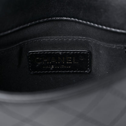Chanel Calfskin Stitched Small Covered CC Flap Bag Black 6 of 16