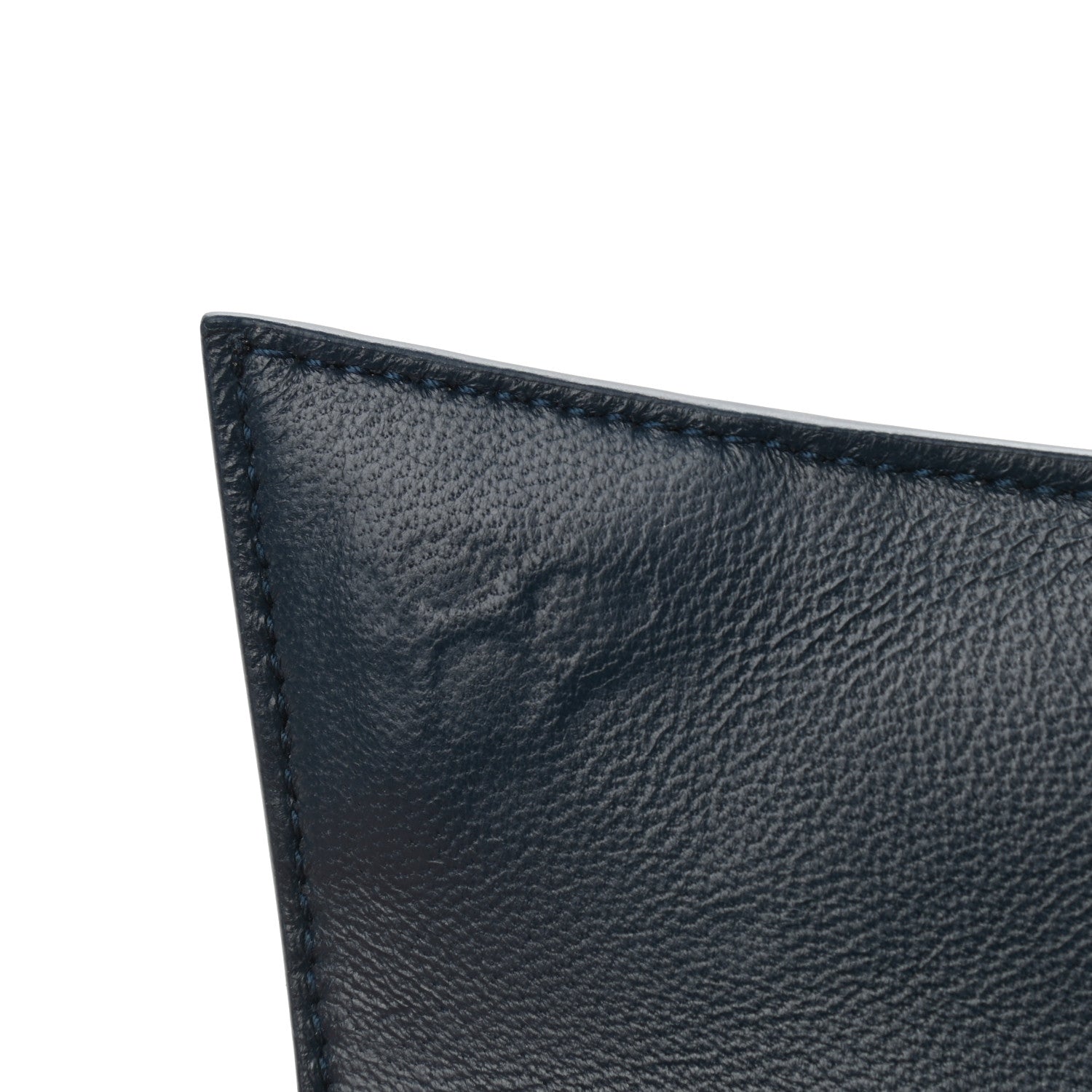 Balenciaga Shiny Calfskin Crocodile Embossed Hourglass Top Handle Bag XS Denim Blue 10 of 12